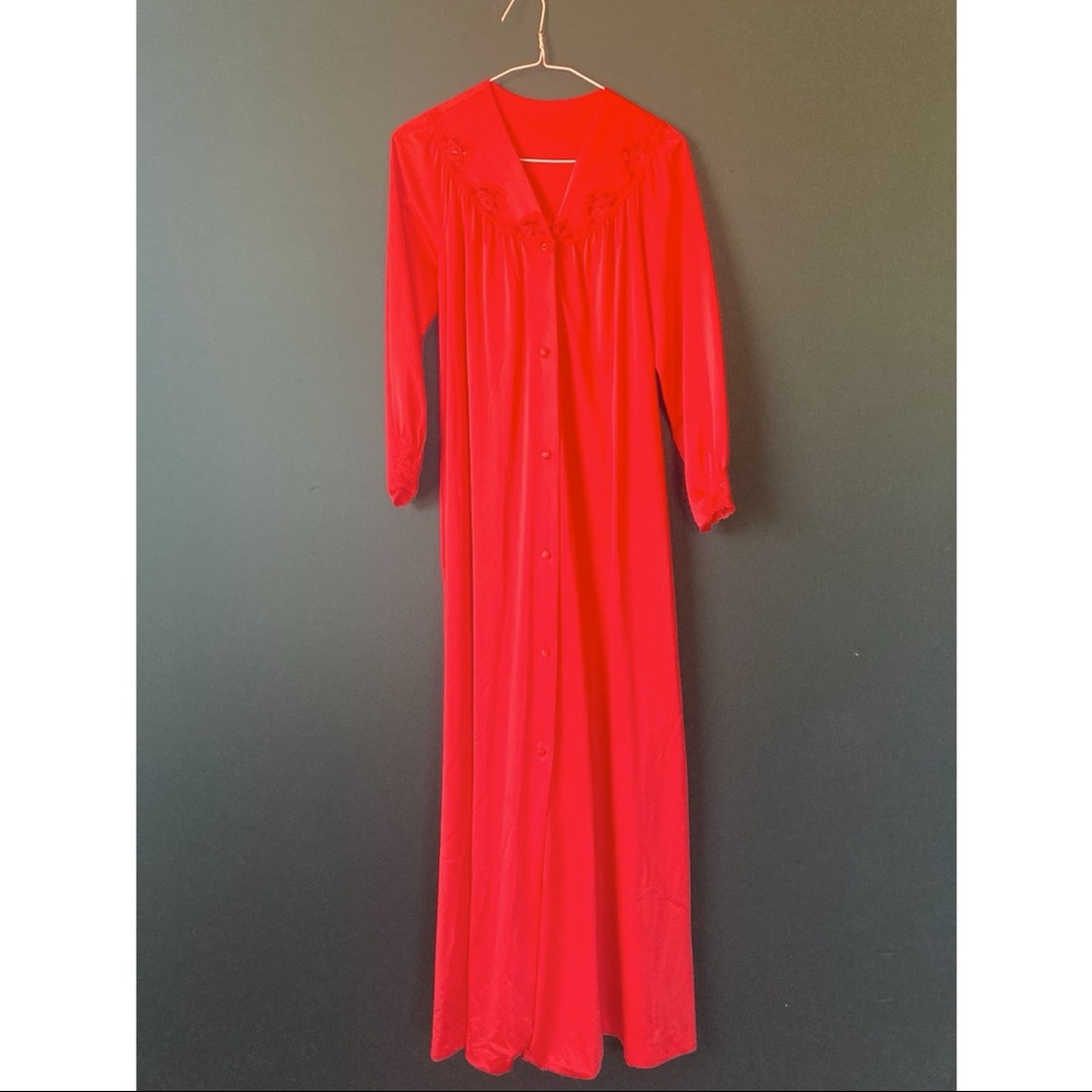 Vintage Silky Red Nightgown!!